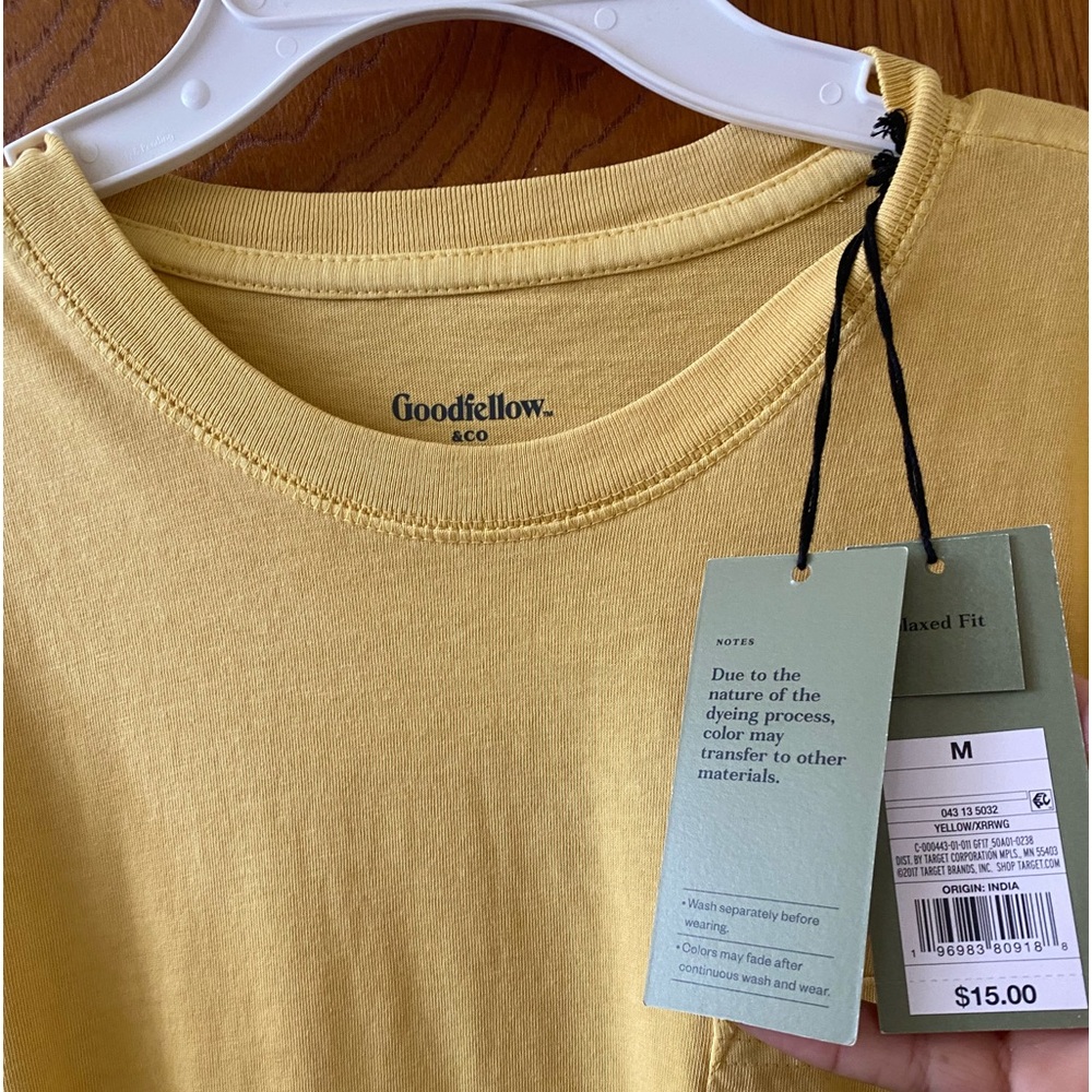 GoodFellow & Co Mustard Yellow T shirt